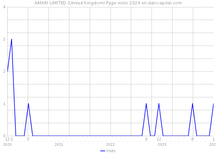 AMARI LIMITED (United Kingdom) Page visits 2024 