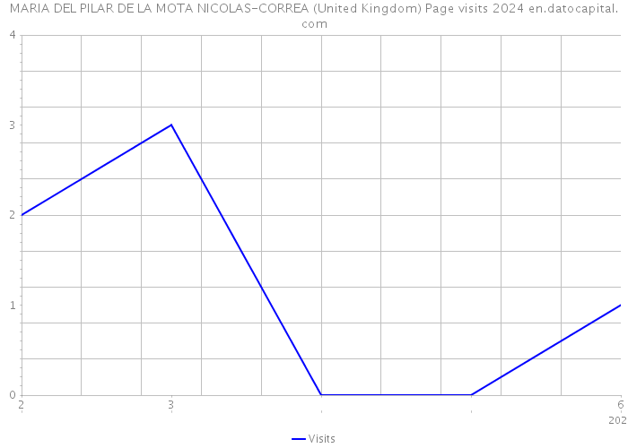 MARIA DEL PILAR DE LA MOTA NICOLAS-CORREA (United Kingdom) Page visits 2024 