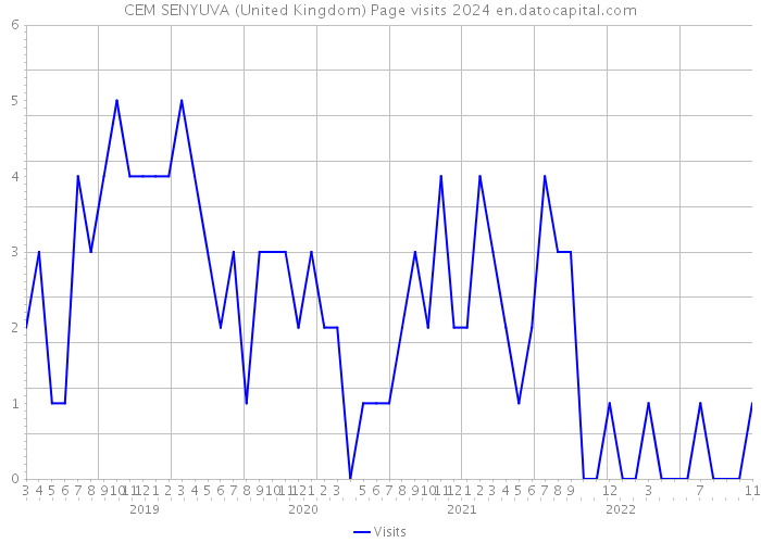 CEM SENYUVA (United Kingdom) Page visits 2024 