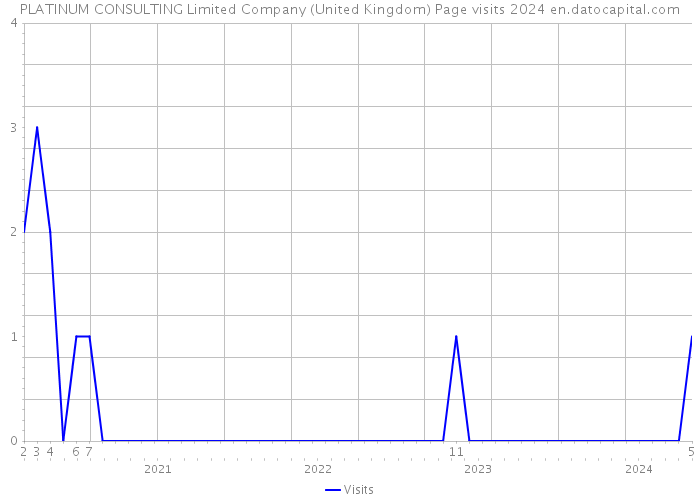 PLATINUM CONSULTING Limited Company (United Kingdom) Page visits 2024 