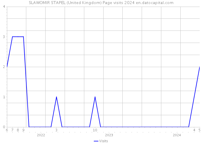 SLAWOMIR STAPEL (United Kingdom) Page visits 2024 