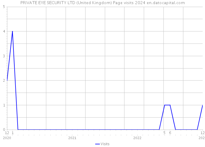 PRIVATE EYE SECURITY LTD (United Kingdom) Page visits 2024 