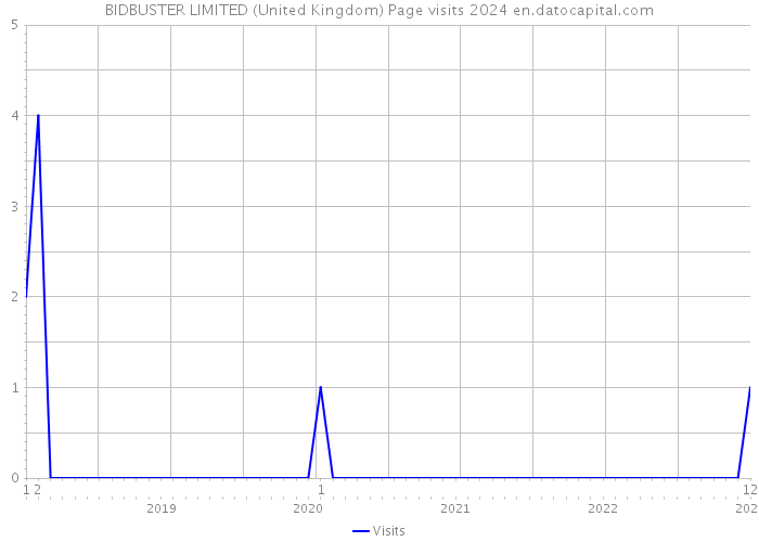 BIDBUSTER LIMITED (United Kingdom) Page visits 2024 