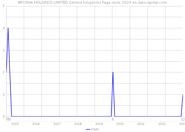BROSNA HOLDINGS LIMITED (United Kingdom) Page visits 2024 