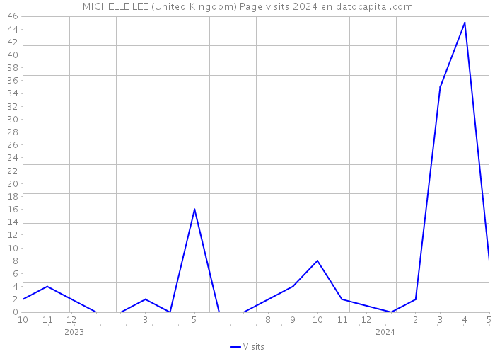 MICHELLE LEE (United Kingdom) Page visits 2024 