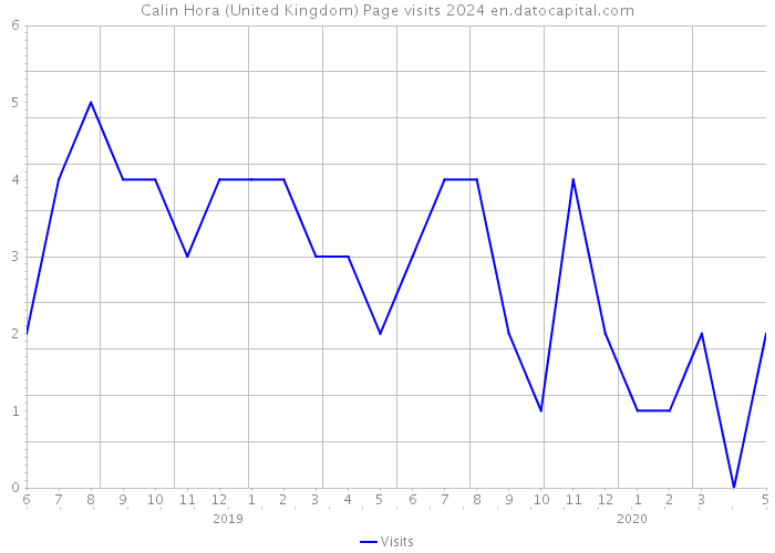 Calin Hora (United Kingdom) Page visits 2024 