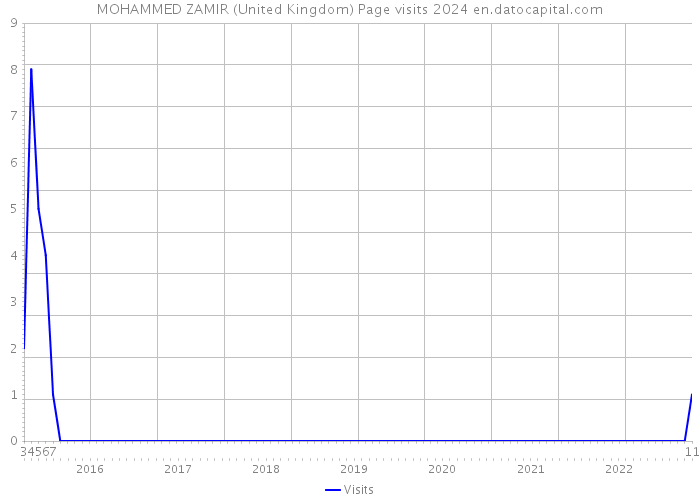 MOHAMMED ZAMIR (United Kingdom) Page visits 2024 