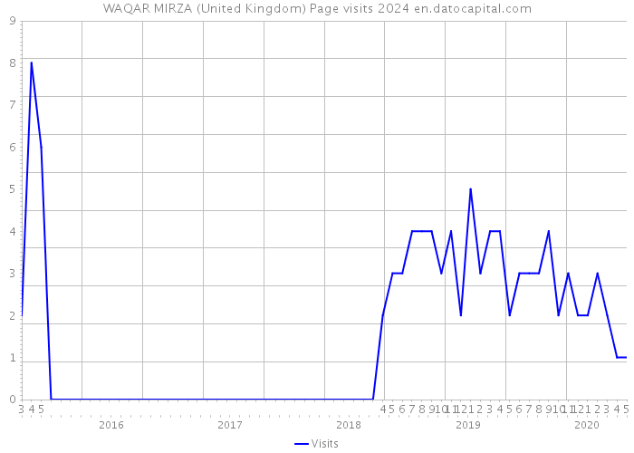 WAQAR MIRZA (United Kingdom) Page visits 2024 
