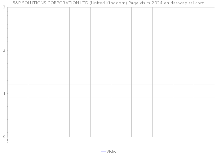 B&P SOLUTIONS CORPORATION LTD (United Kingdom) Page visits 2024 