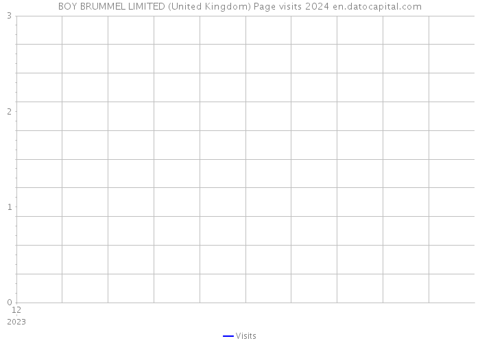 BOY BRUMMEL LIMITED (United Kingdom) Page visits 2024 