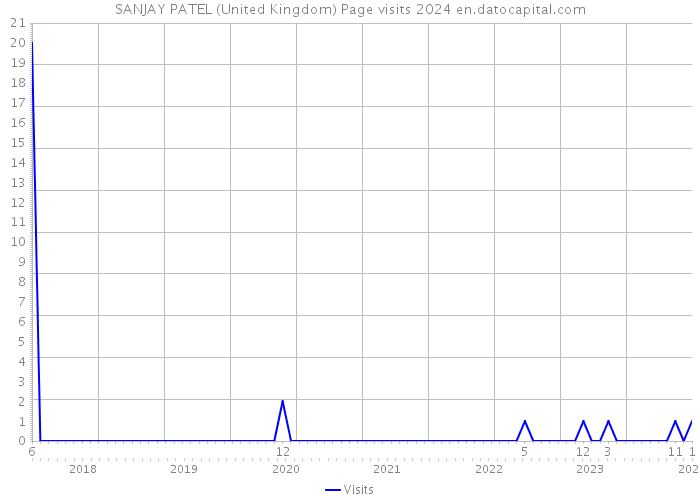 SANJAY PATEL (United Kingdom) Page visits 2024 