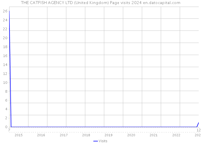 THE CATFISH AGENCY LTD (United Kingdom) Page visits 2024 