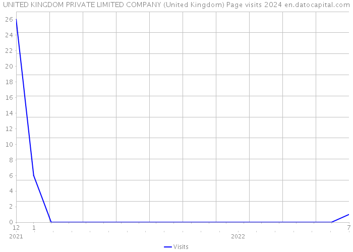 UNITED KINGDOM PRIVATE LIMITED COMPANY (United Kingdom) Page visits 2024 