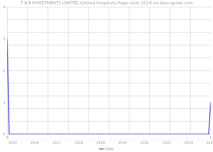 T & B INVESTMENTS LIMITED (United Kingdom) Page visits 2024 