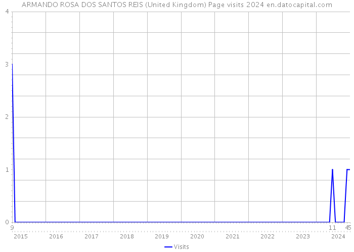 ARMANDO ROSA DOS SANTOS REIS (United Kingdom) Page visits 2024 