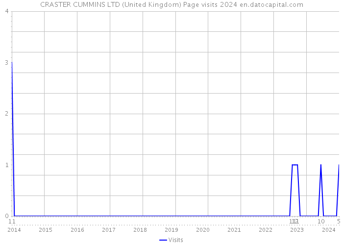 CRASTER CUMMINS LTD (United Kingdom) Page visits 2024 