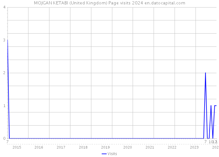 MOJGAN KETABI (United Kingdom) Page visits 2024 
