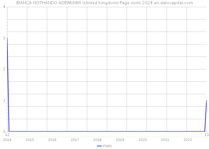 BIANCA NOTHANDO ADEWUNMI (United Kingdom) Page visits 2024 