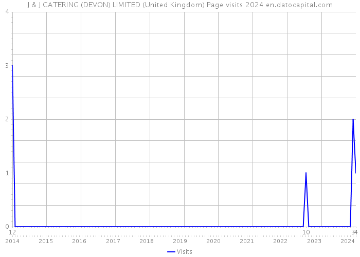 J & J CATERING (DEVON) LIMITED (United Kingdom) Page visits 2024 