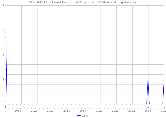 SLZ LIMITED (United Kingdom) Page visits 2024 