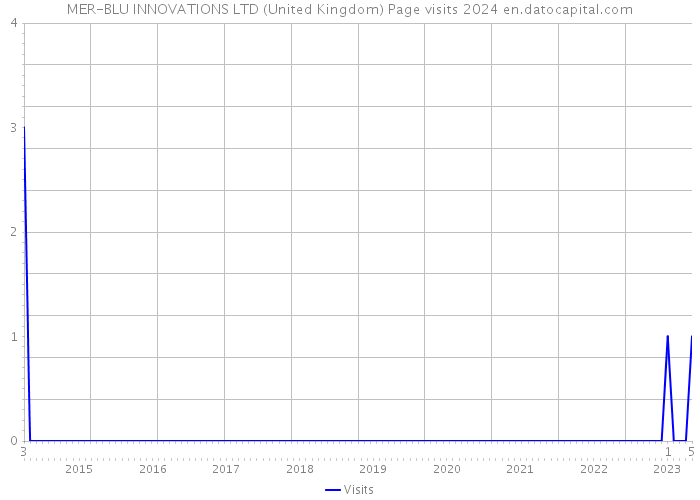 MER-BLU INNOVATIONS LTD (United Kingdom) Page visits 2024 