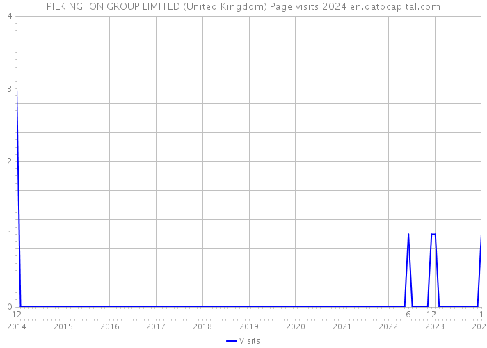 PILKINGTON GROUP LIMITED (United Kingdom) Page visits 2024 