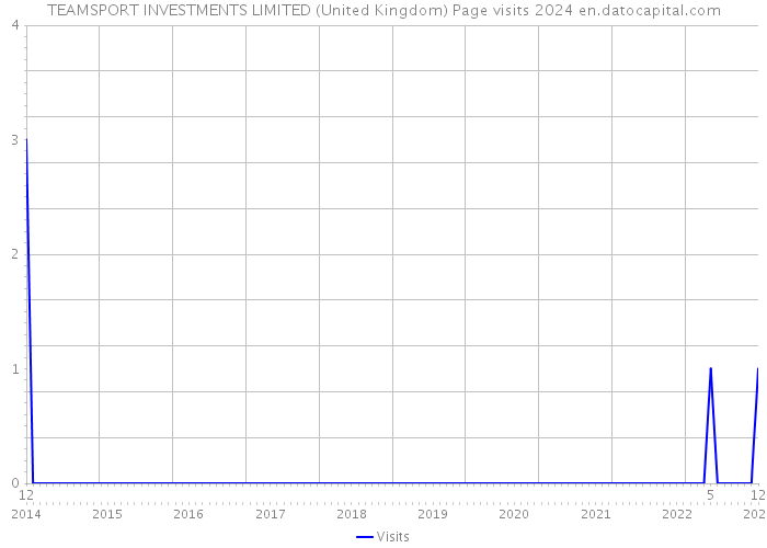 TEAMSPORT INVESTMENTS LIMITED (United Kingdom) Page visits 2024 