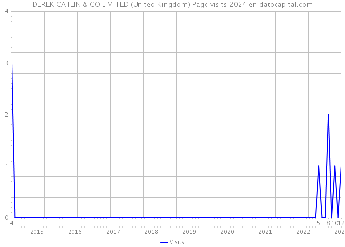 DEREK CATLIN & CO LIMITED (United Kingdom) Page visits 2024 