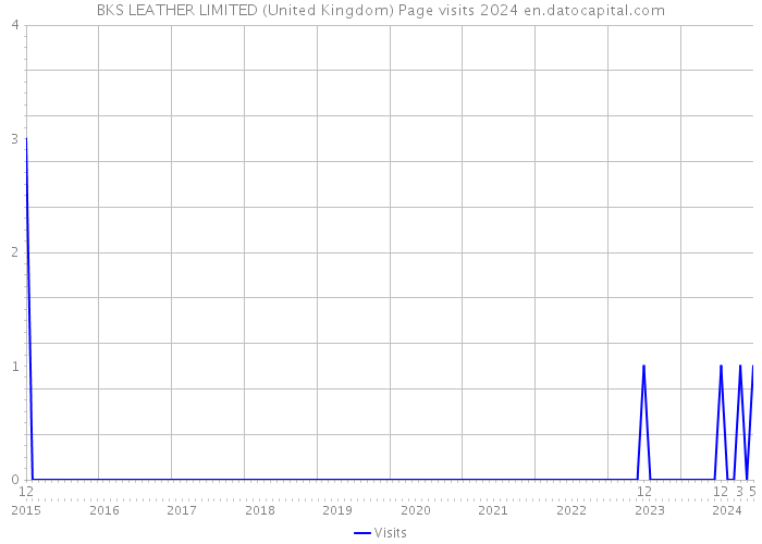 BKS LEATHER LIMITED (United Kingdom) Page visits 2024 