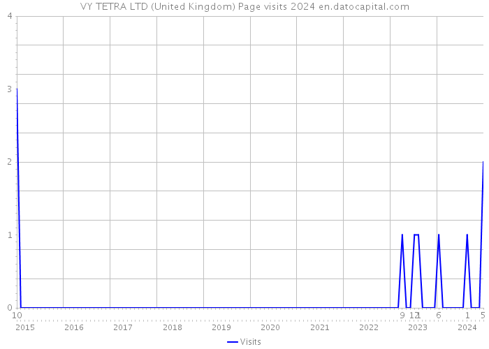 VY TETRA LTD (United Kingdom) Page visits 2024 