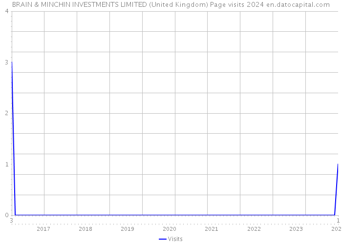 BRAIN & MINCHIN INVESTMENTS LIMITED (United Kingdom) Page visits 2024 