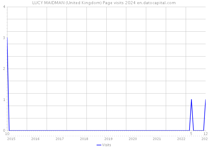 LUCY MAIDMAN (United Kingdom) Page visits 2024 