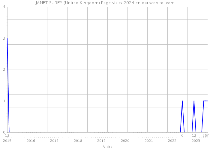 JANET SUREY (United Kingdom) Page visits 2024 