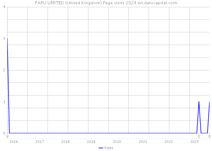 FARU LIMITED (United Kingdom) Page visits 2024 