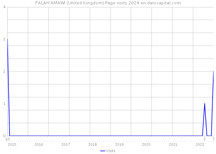 FALAH AMAWI (United Kingdom) Page visits 2024 