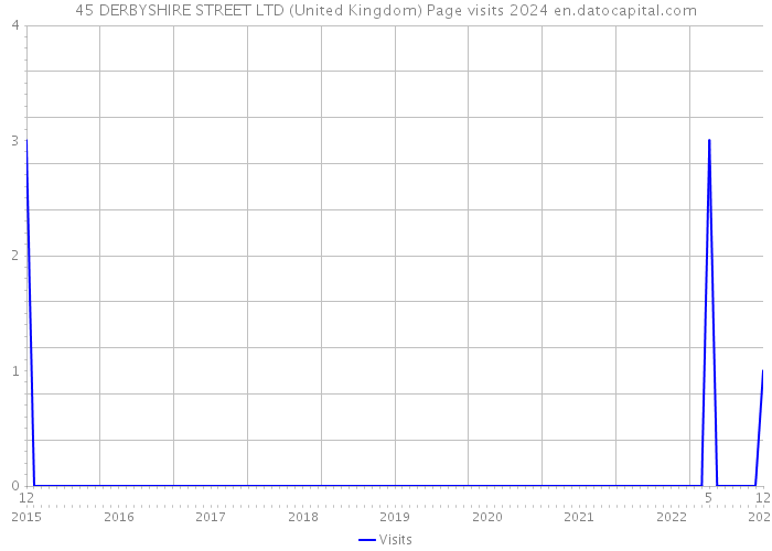 45 DERBYSHIRE STREET LTD (United Kingdom) Page visits 2024 
