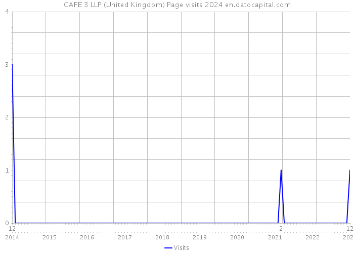 CAFE 3 LLP (United Kingdom) Page visits 2024 