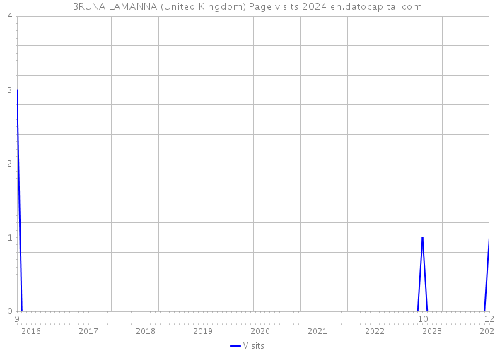 BRUNA LAMANNA (United Kingdom) Page visits 2024 