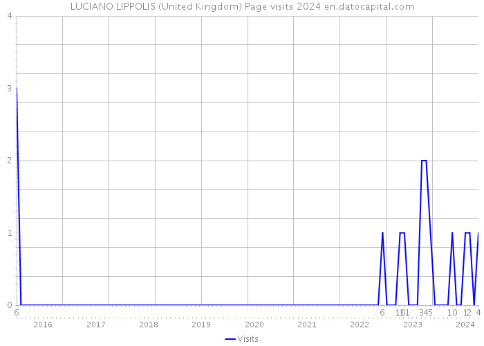 LUCIANO LIPPOLIS (United Kingdom) Page visits 2024 
