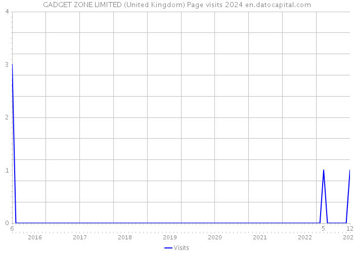 GADGET ZONE LIMITED (United Kingdom) Page visits 2024 