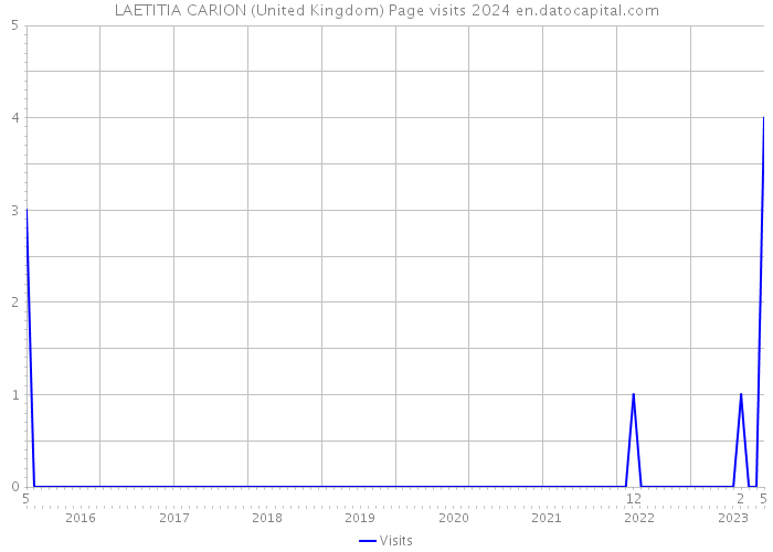 LAETITIA CARION (United Kingdom) Page visits 2024 