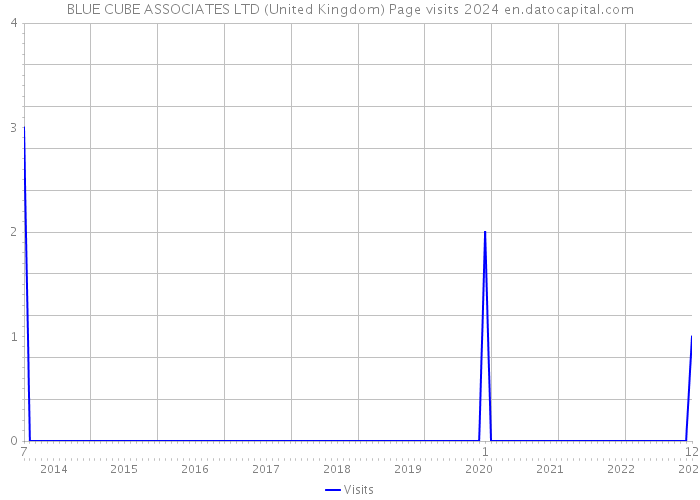 BLUE CUBE ASSOCIATES LTD (United Kingdom) Page visits 2024 