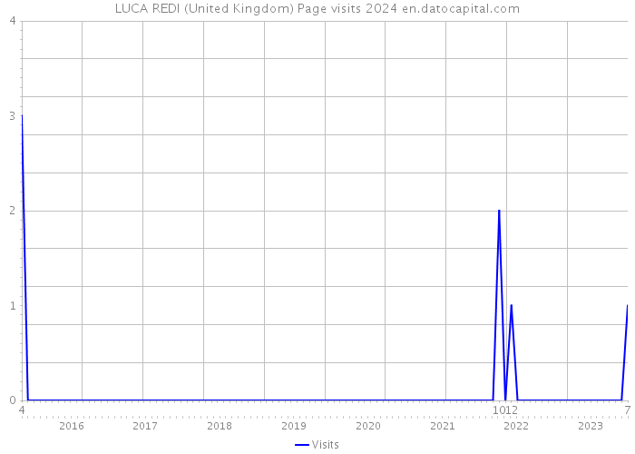 LUCA REDI (United Kingdom) Page visits 2024 