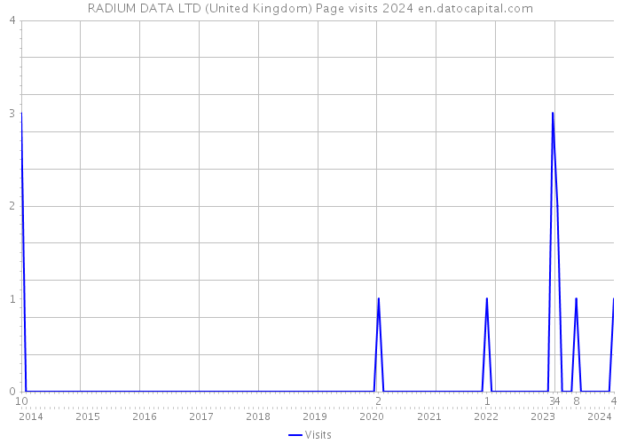RADIUM DATA LTD (United Kingdom) Page visits 2024 