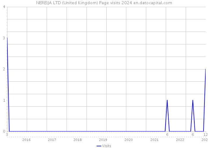 NEREIJA LTD (United Kingdom) Page visits 2024 