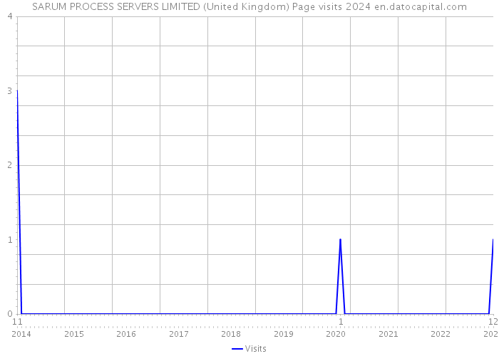 SARUM PROCESS SERVERS LIMITED (United Kingdom) Page visits 2024 
