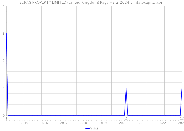 BURNS PROPERTY LIMITED (United Kingdom) Page visits 2024 