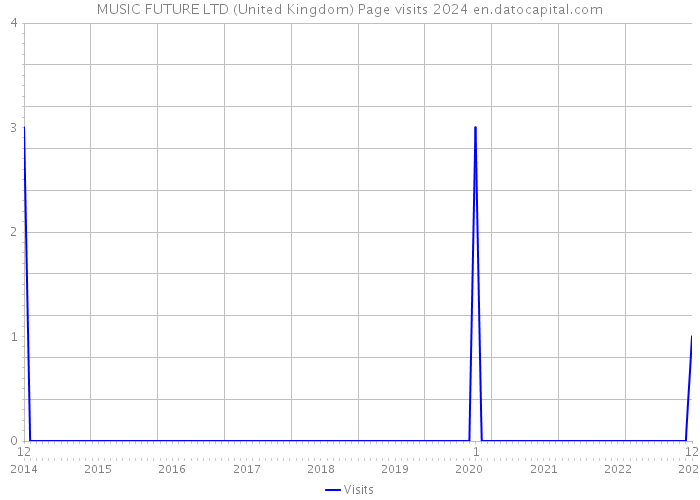 MUSIC FUTURE LTD (United Kingdom) Page visits 2024 