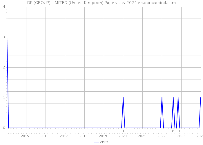 DP (GROUP) LIMITED (United Kingdom) Page visits 2024 