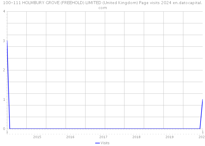 100-111 HOLMBURY GROVE (FREEHOLD) LIMITED (United Kingdom) Page visits 2024 